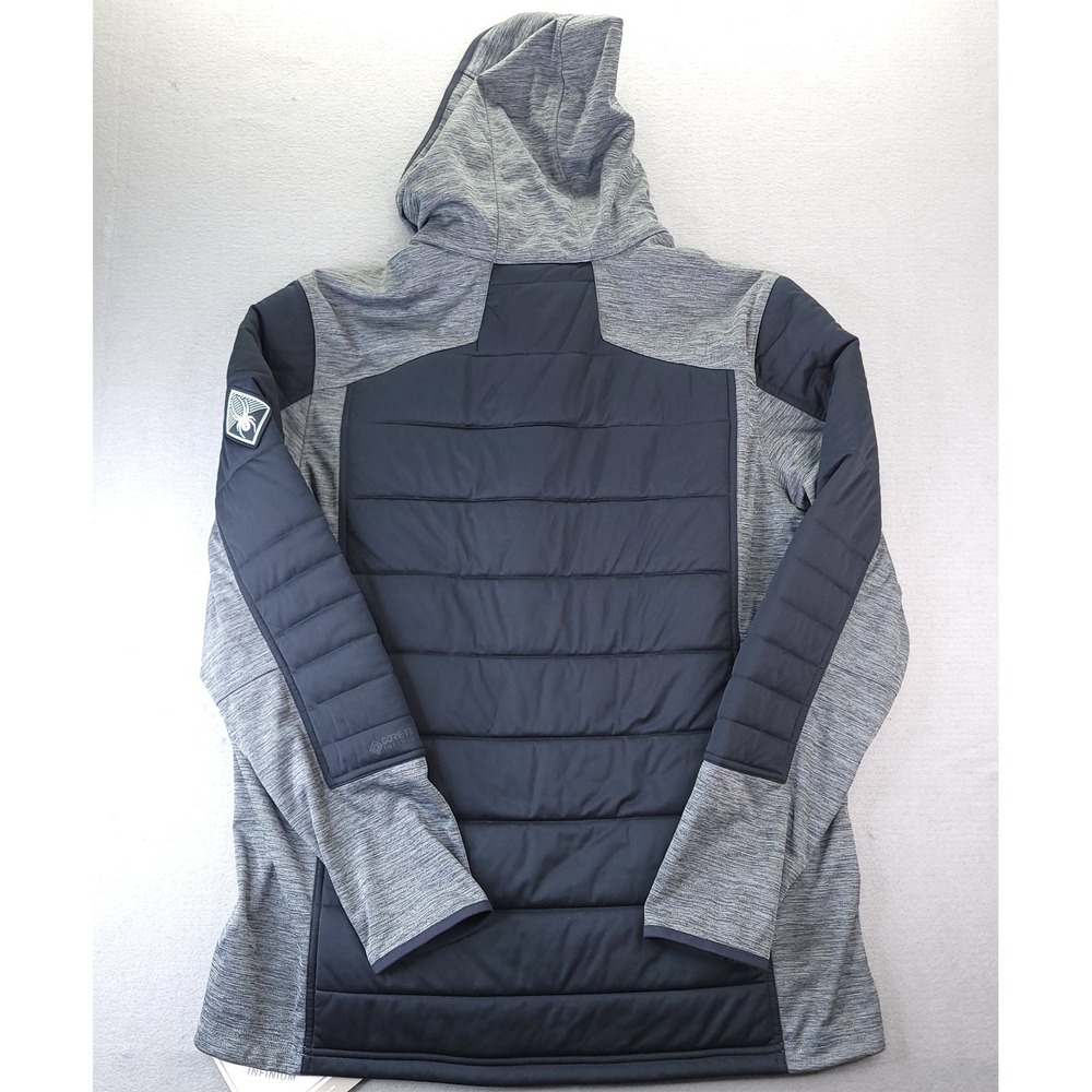 Spyder Transit GTX Infinium Hybrid Jacket Mens XL Grey Black Primaloft Goretex - Picture 14 of 14